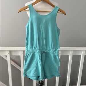 Athleta Girl Havin' A Great Time Turquoise Green Romper Size XL / 14